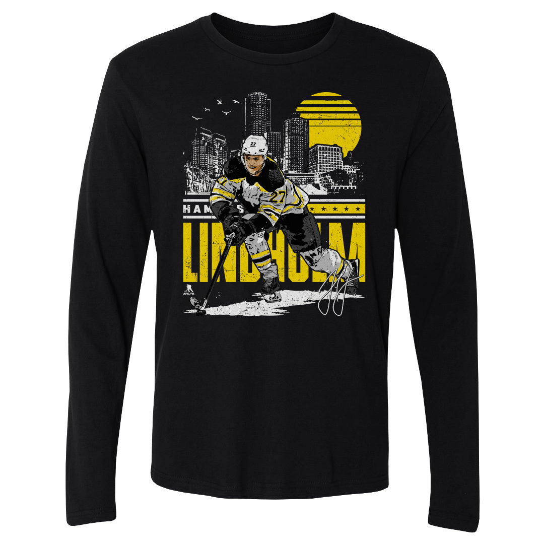 Hampus Lindholm Men's Long Sleeve T-Shirt | 500 LEVEL