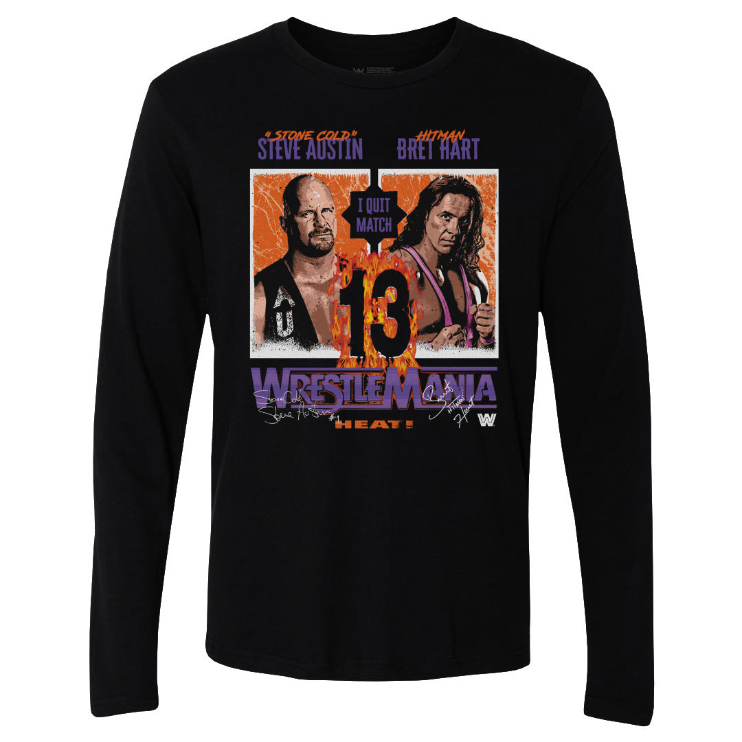 Wrestlemania Men's Long Sleeve T-Shirt | 500 LEVEL