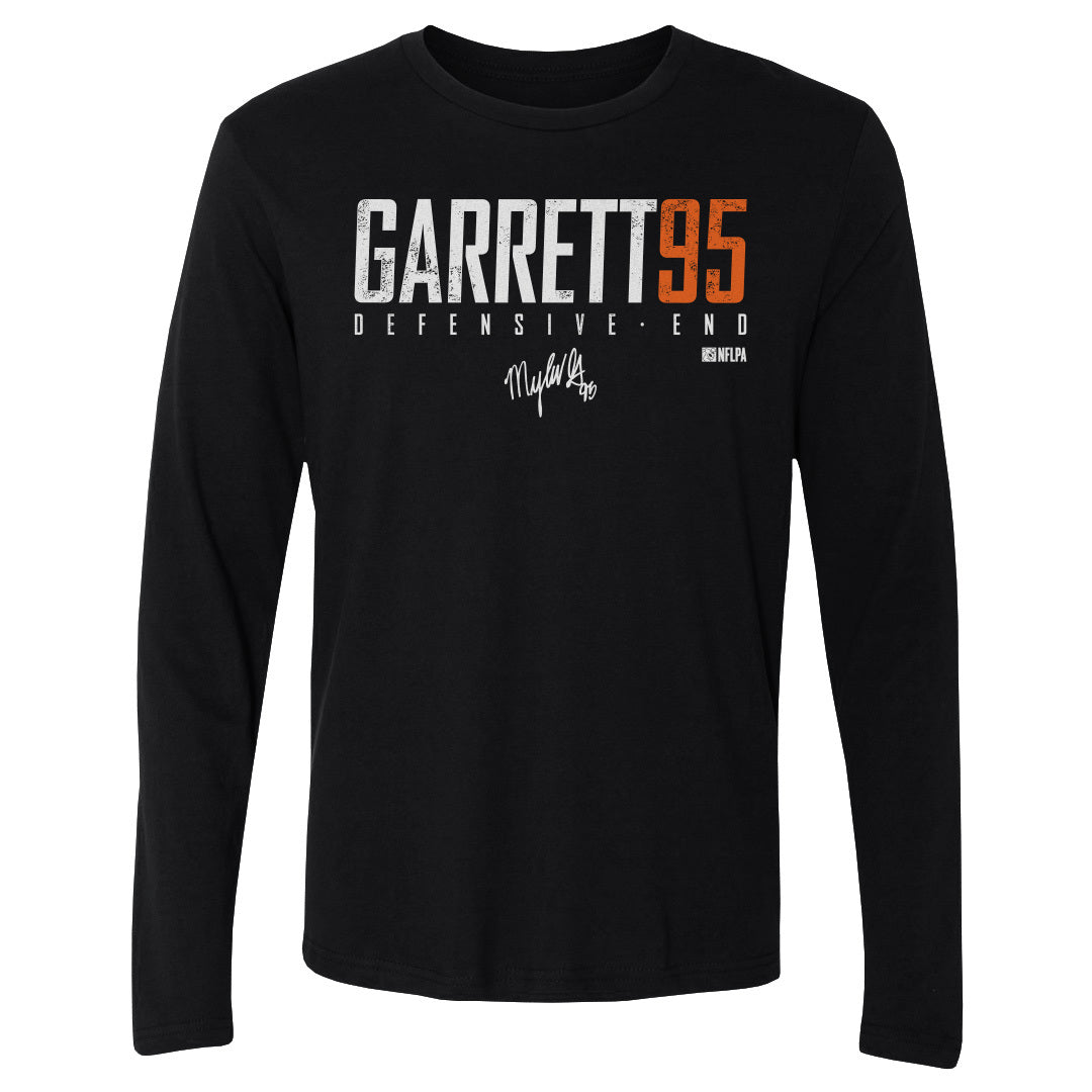Myles Garrett Men's Long Sleeve T-Shirt | 500 LEVEL