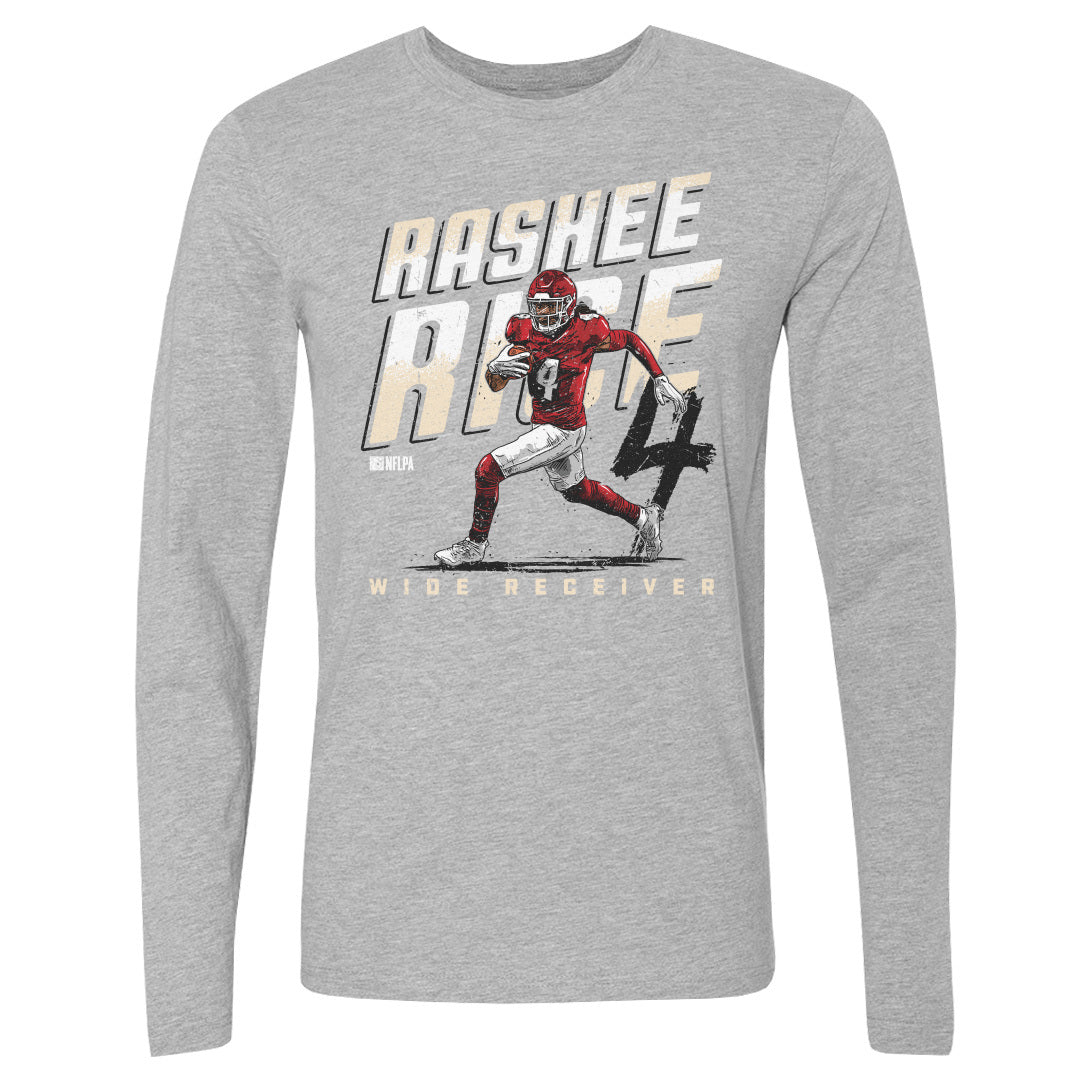 Rashee Rice Men's Long Sleeve T-Shirt | 500 LEVEL