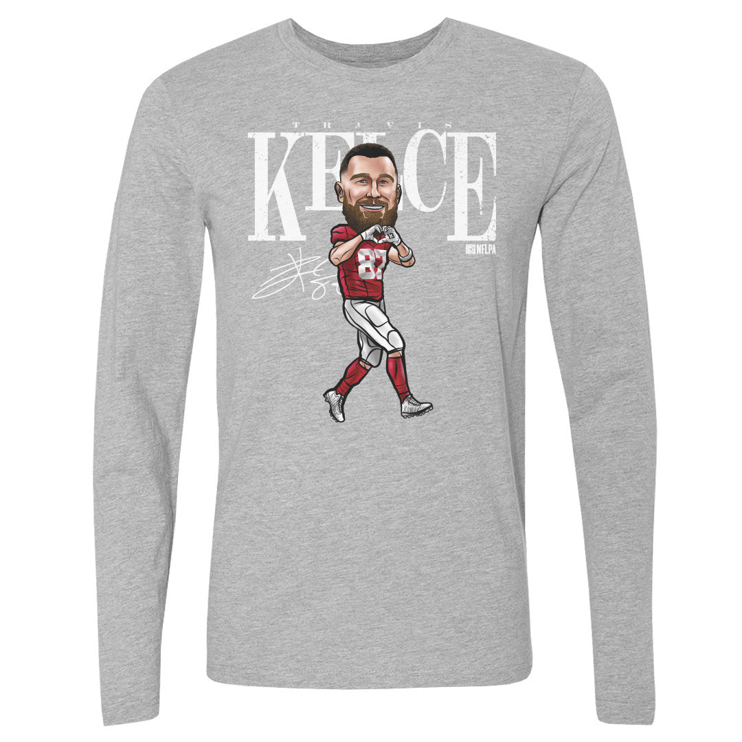 Travis Kelce Men's Long Sleeve T-Shirt | 500 LEVEL