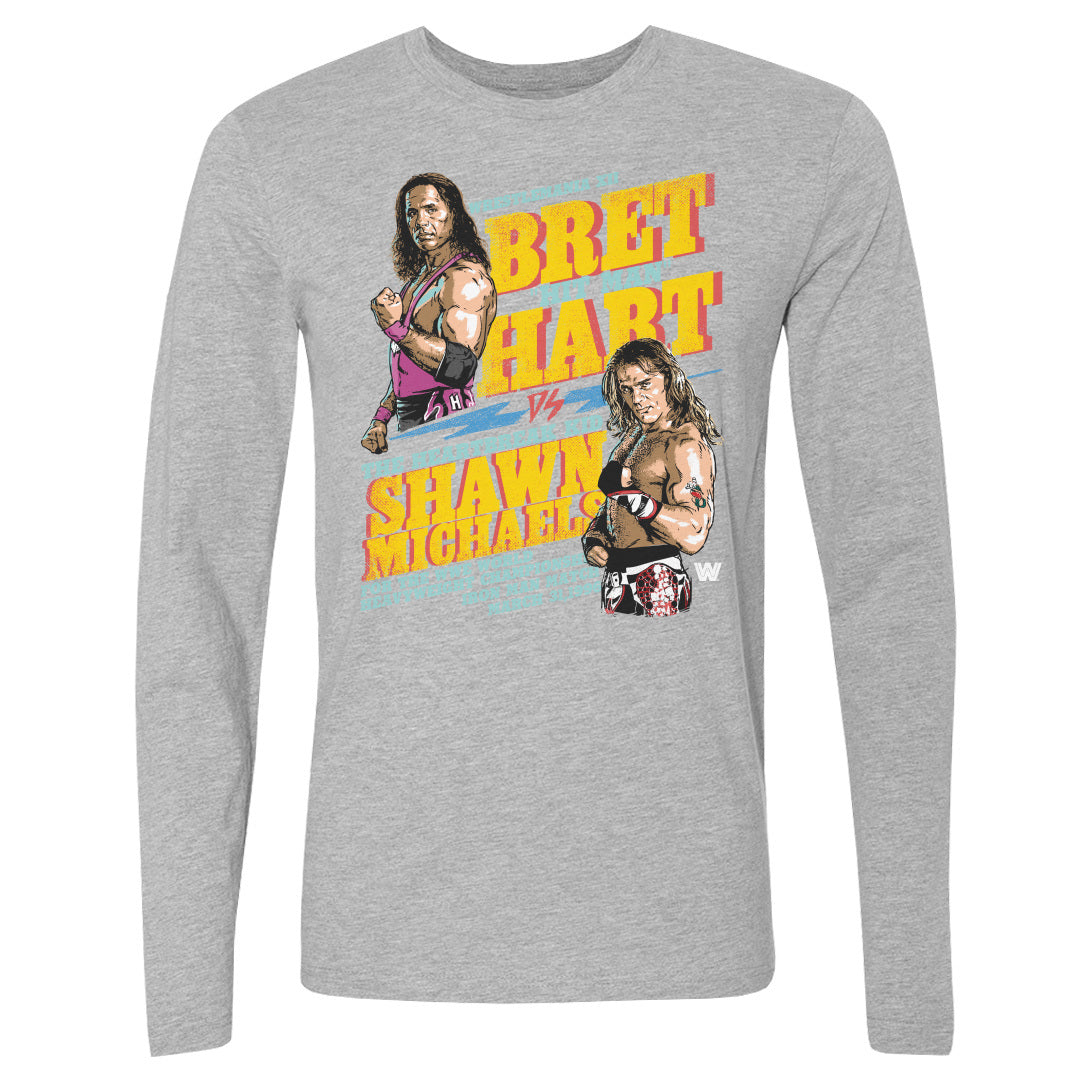 Bret Hart Men's Long Sleeve T-Shirt | 500 LEVEL