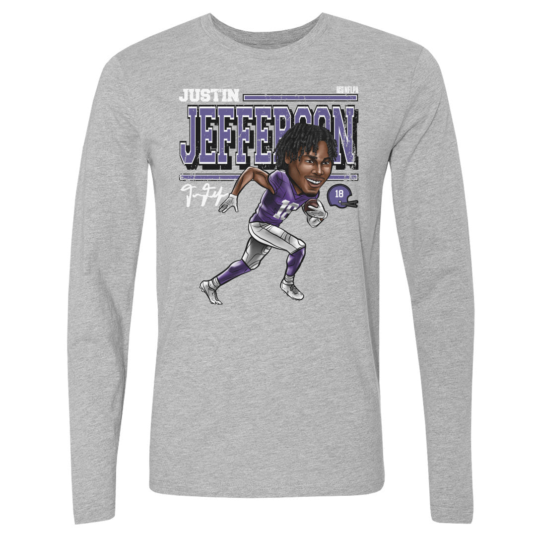 Justin Jefferson Men's Long Sleeve T-Shirt | 500 LEVEL
