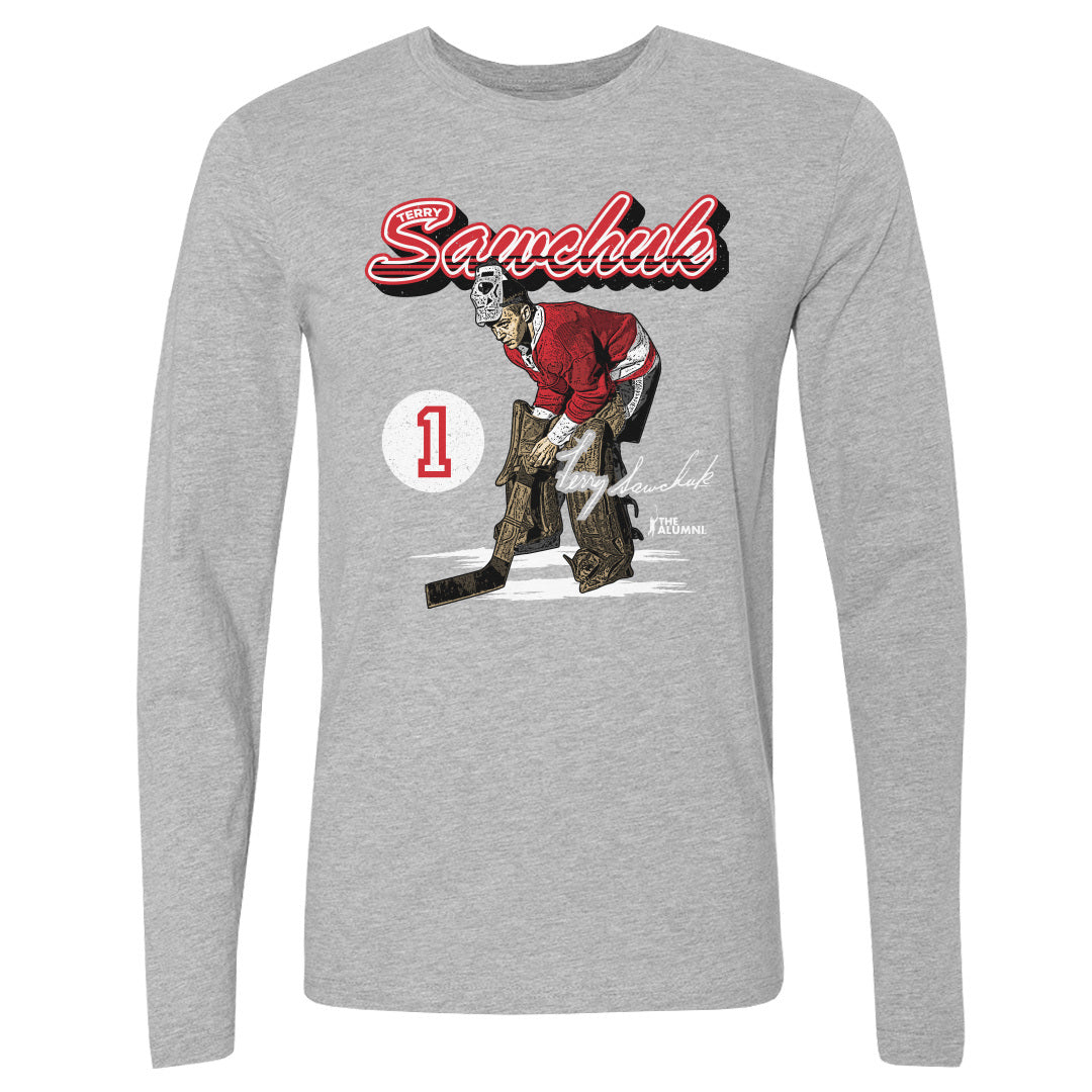 Terry Sawchuk Men's Long Sleeve T-Shirt | 500 LEVEL