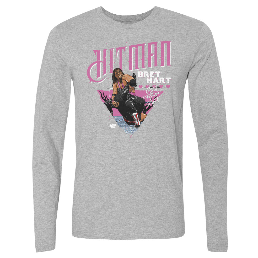 Bret Hart Men's Long Sleeve T-Shirt | 500 LEVEL