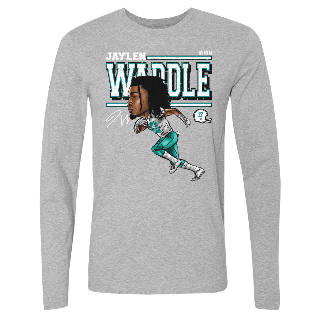 Jaylen Waddle Men's Long Sleeve T-Shirt | 500 LEVEL