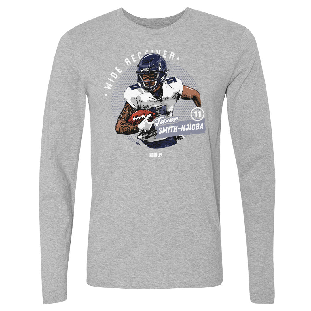 Jaxon Smith-Njigba Men's Long Sleeve T-Shirt | 500 LEVEL