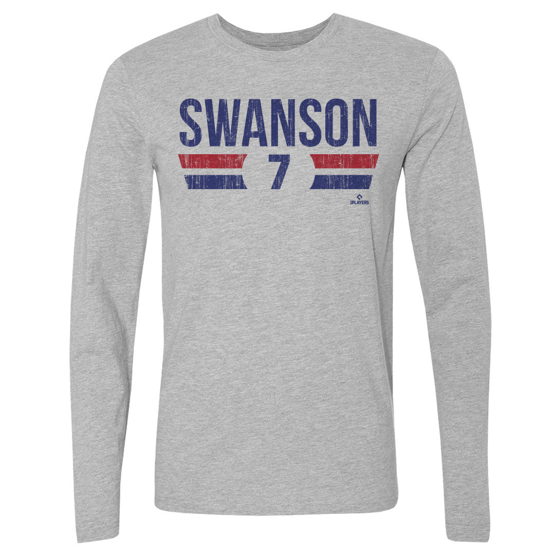 Dansby Swanson Men's Long Sleeve T-Shirt | 500 LEVEL