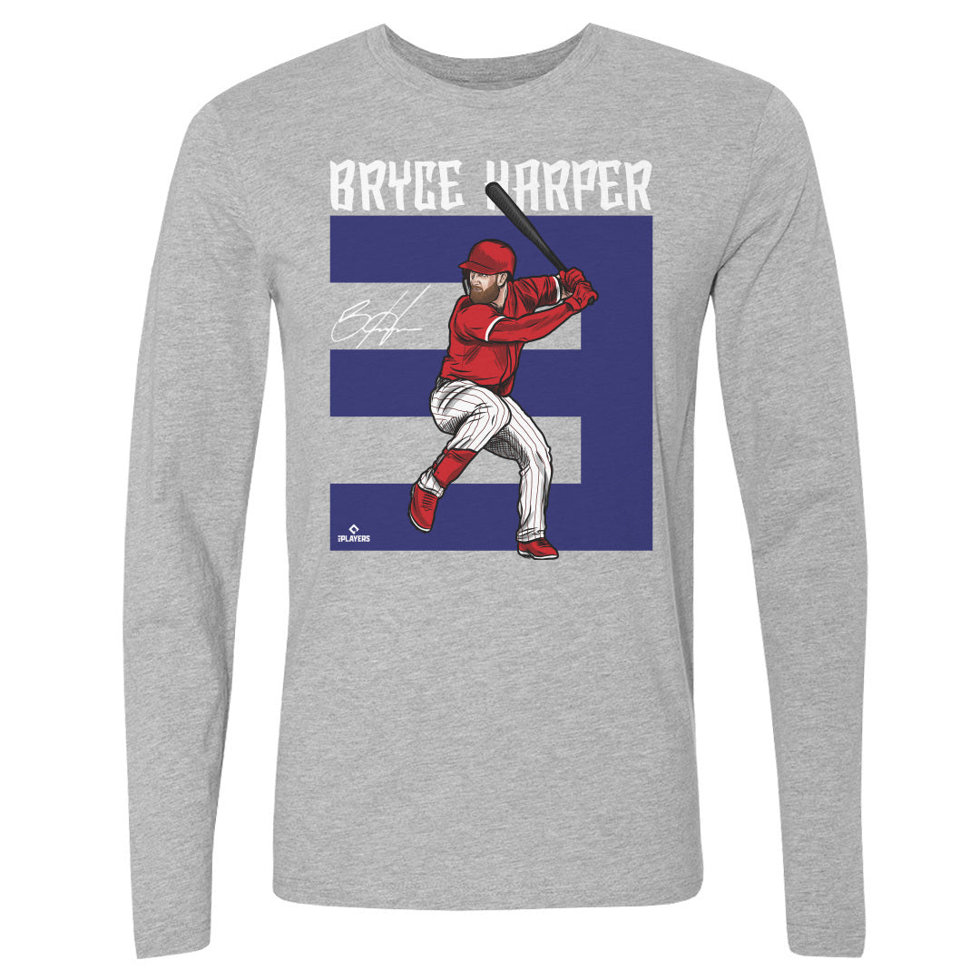 Bryce Harper Men's Long Sleeve T-Shirt | 500 LEVEL