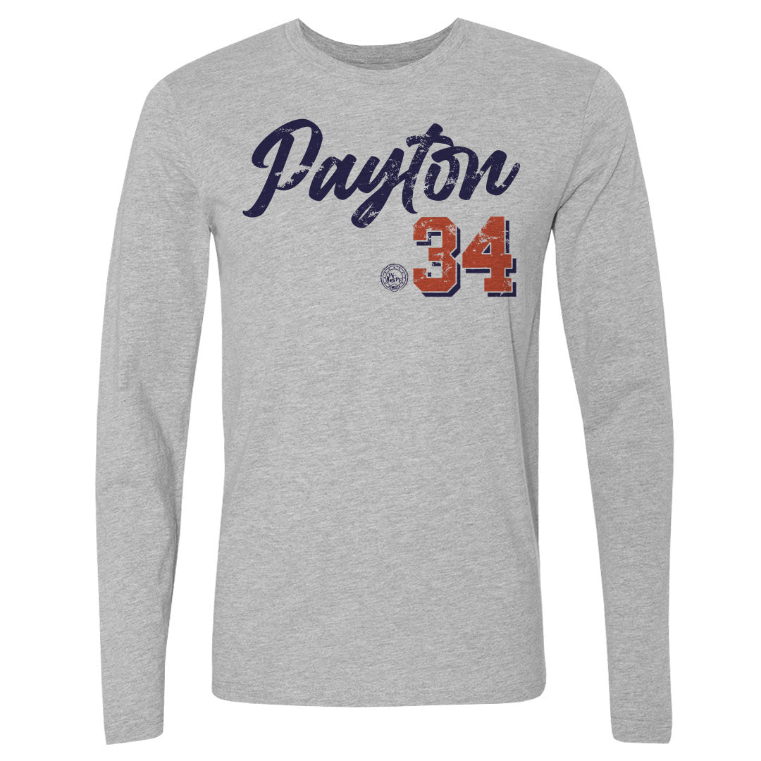Walter Payton Men's Long Sleeve T-Shirt | 500 LEVEL