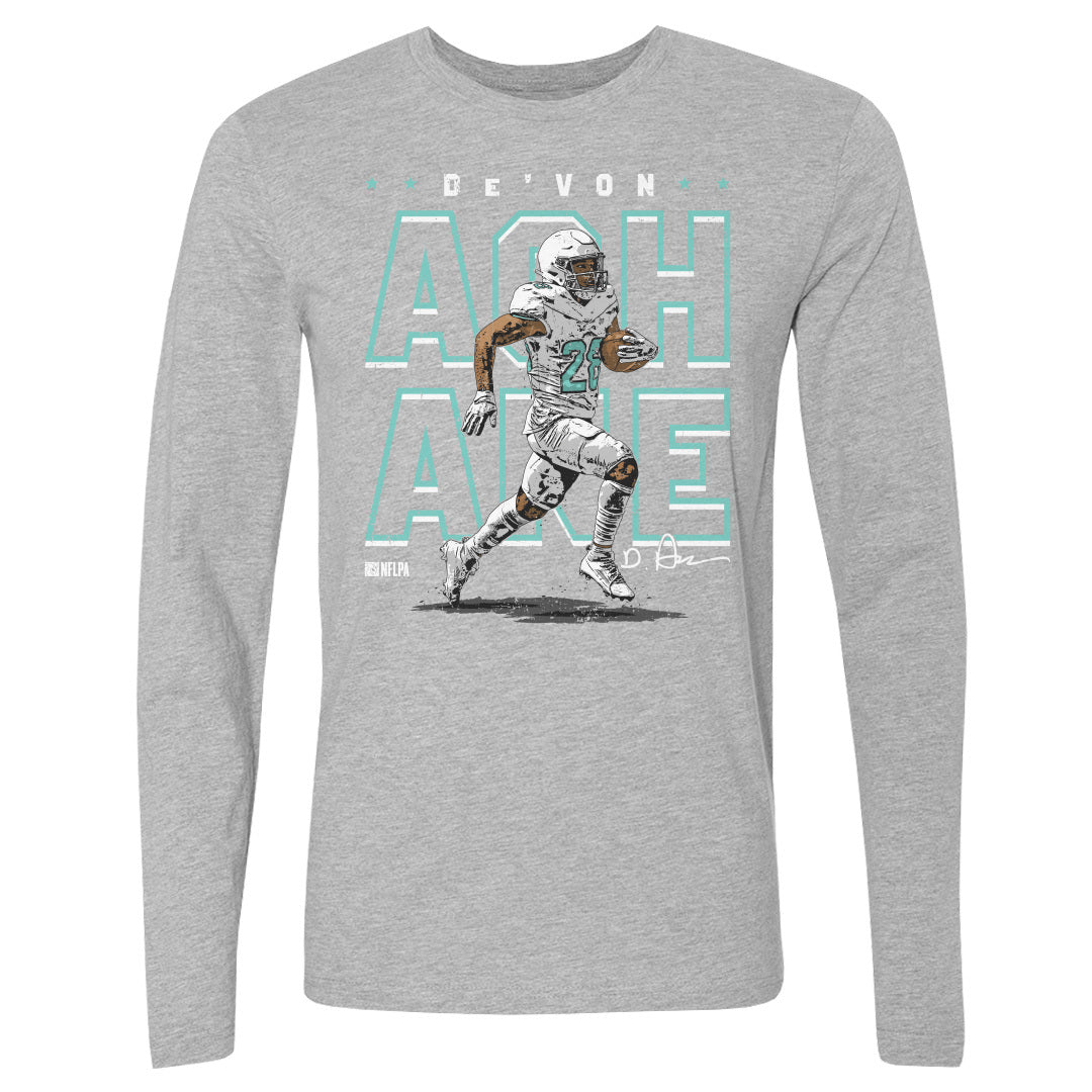 De'Von Achane Men's Long Sleeve T-Shirt | 500 LEVEL