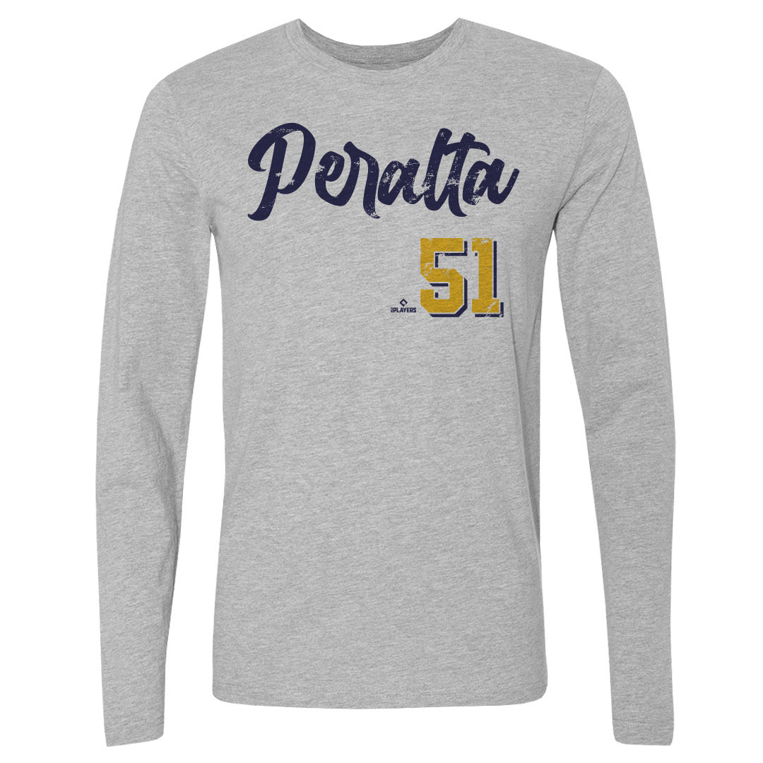 Freddy Peralta Men's Long Sleeve T-Shirt | 500 LEVEL