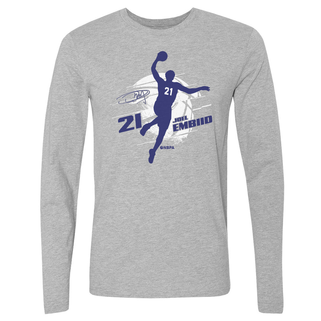 Joel Embiid Men's Long Sleeve T-Shirt | 500 LEVEL