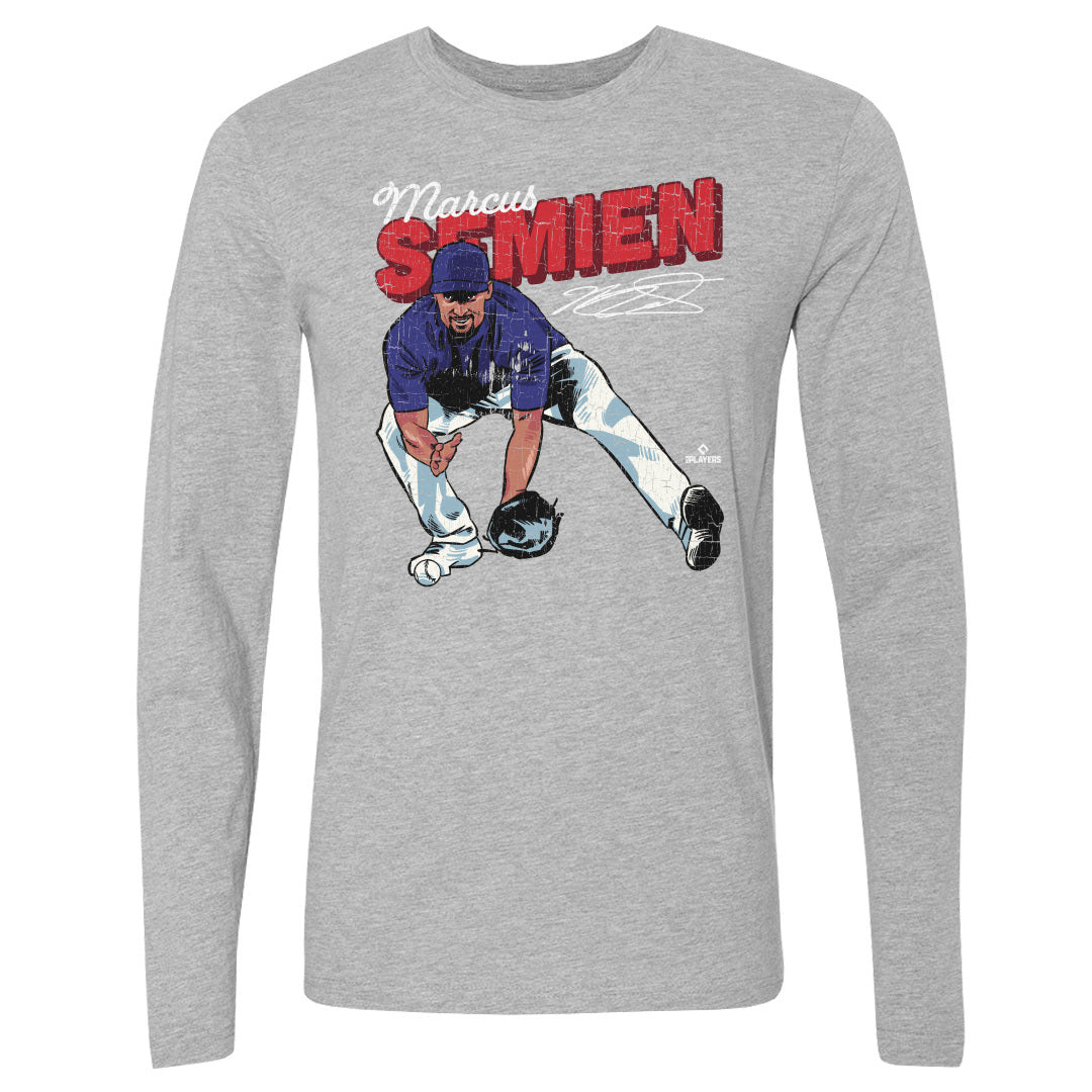 Marcus Semien Men's Long Sleeve T-Shirt | 500 LEVEL