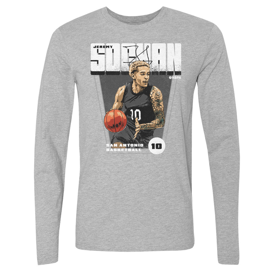 Jeremy Sochan Men's Long Sleeve T-Shirt | 500 LEVEL