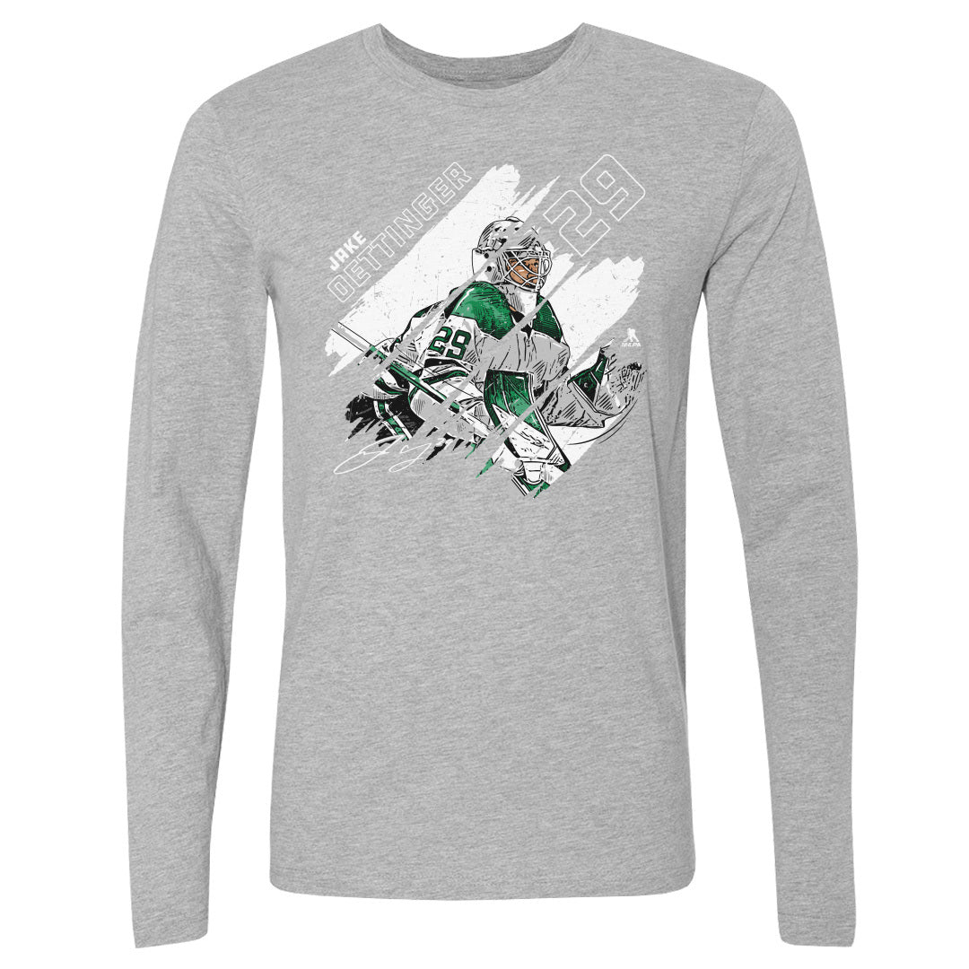 Jake Oettinger Men's Long Sleeve T-Shirt | 500 LEVEL