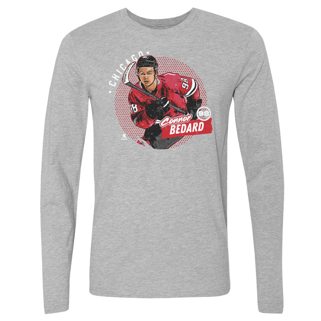 Connor Bedard Men's Long Sleeve T-Shirt | 500 LEVEL