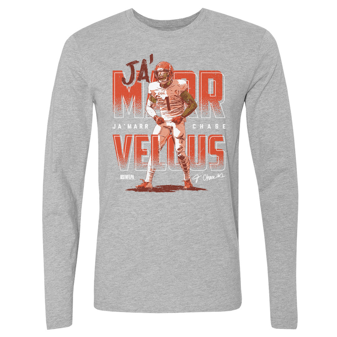 Ja'Marr Chase Men's Long Sleeve T-Shirt | 500 LEVEL