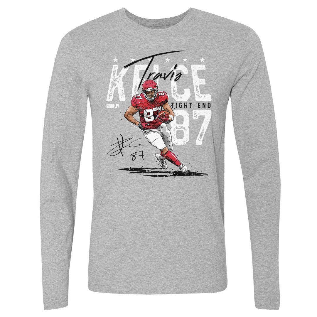 Travis Kelce Men's Long Sleeve T-Shirt | 500 LEVEL