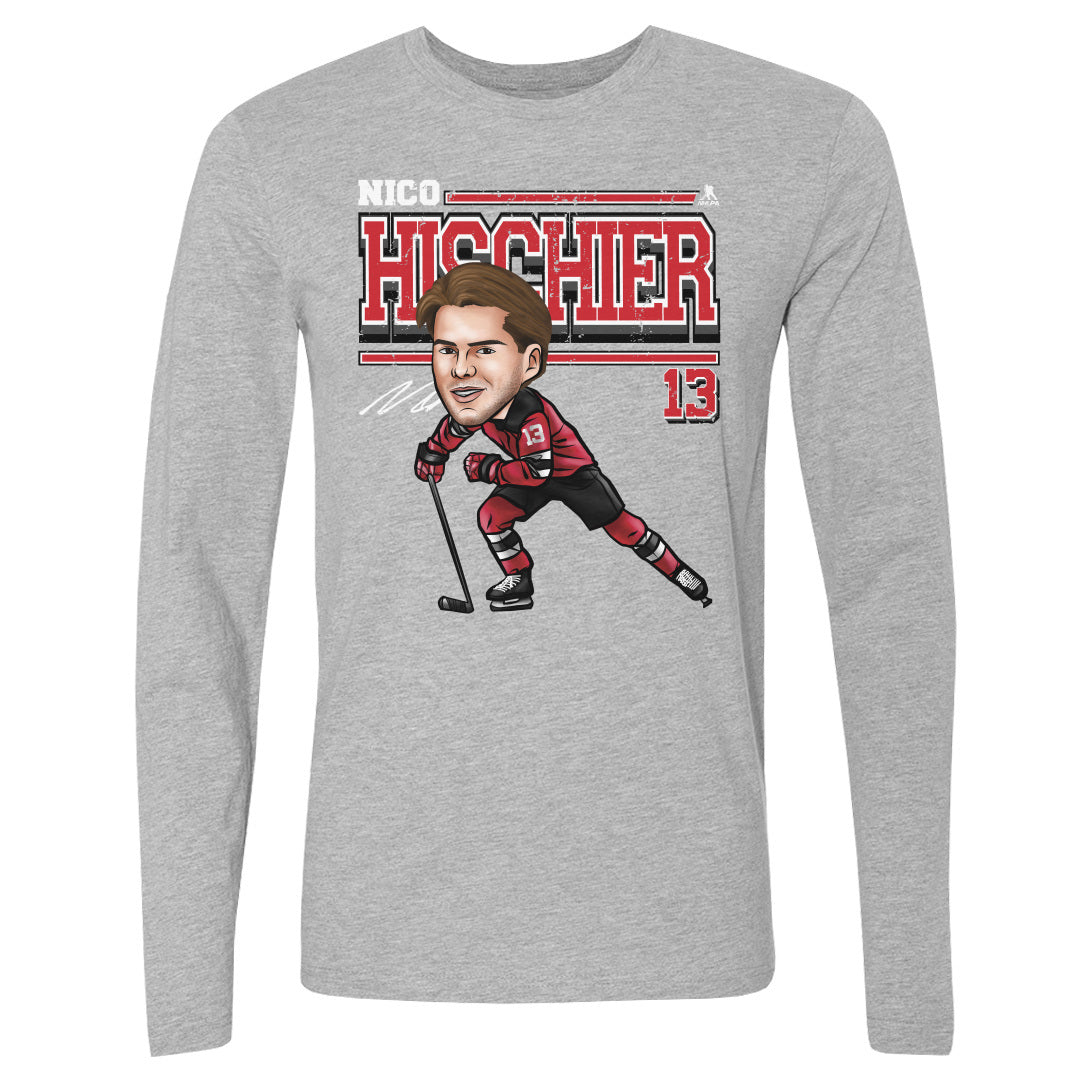 Nico Hischier Men's Long Sleeve T-Shirt | 500 LEVEL