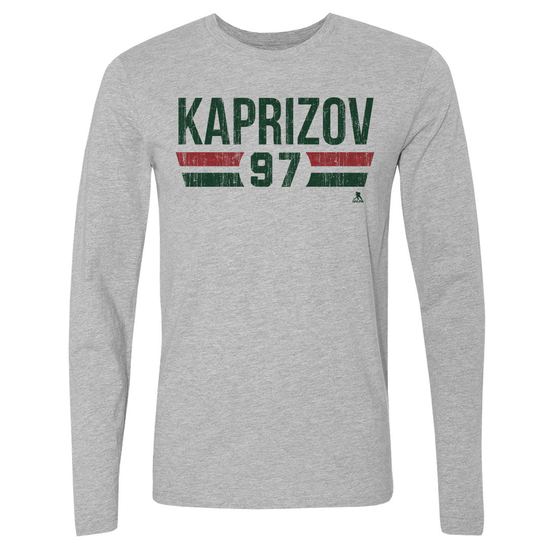 Kirill Kaprizov Men's Long Sleeve T-Shirt | 500 LEVEL