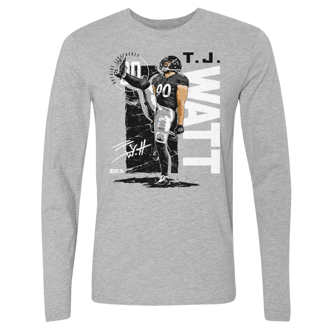 T.J. Watt Men's Long Sleeve T-Shirt | 500 LEVEL