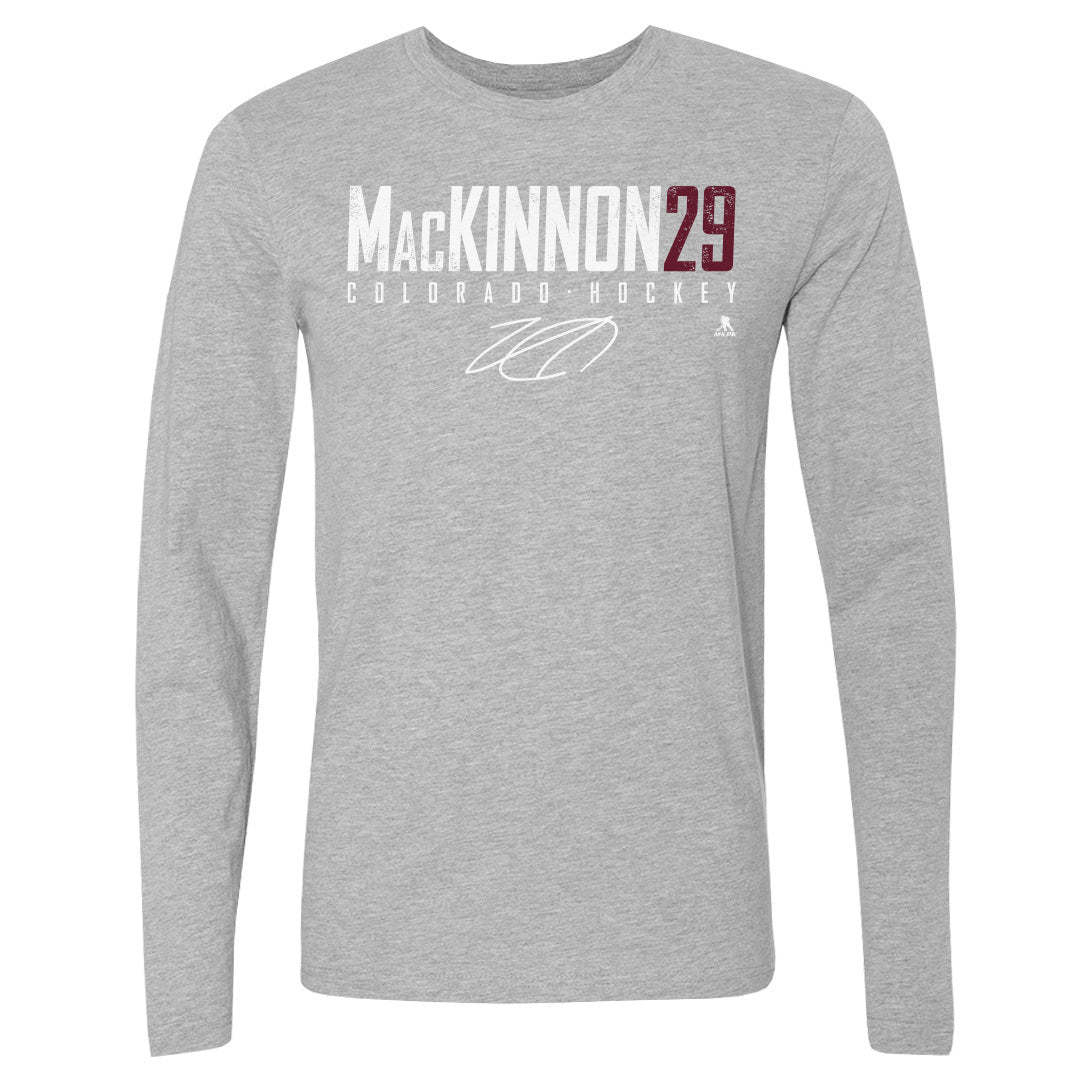 Nathan MacKinnon Men's Long Sleeve T-Shirt | 500 LEVEL
