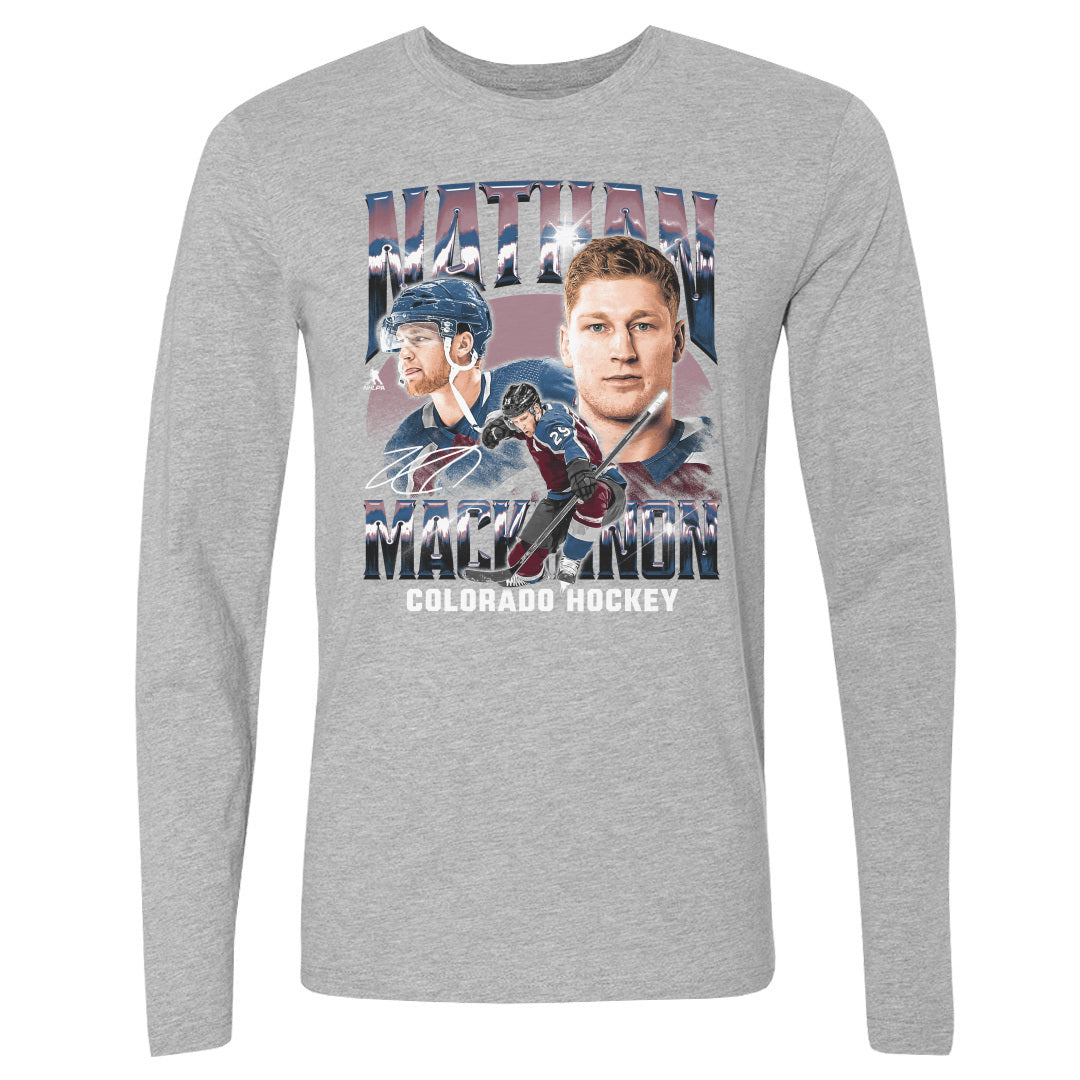 Nathan MacKinnon Men's Long Sleeve T-Shirt | 500 LEVEL