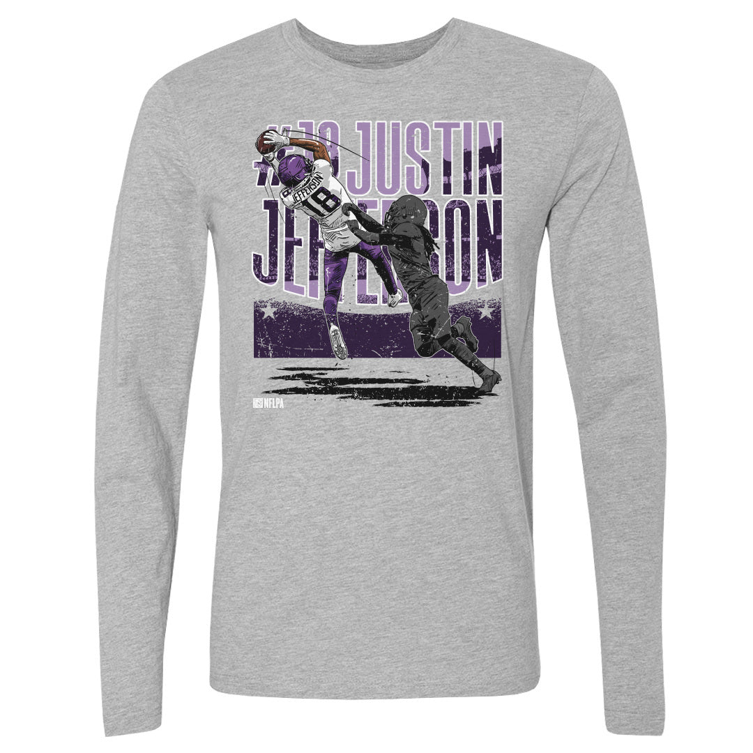 Justin Jefferson Men's Long Sleeve T-Shirt | 500 LEVEL