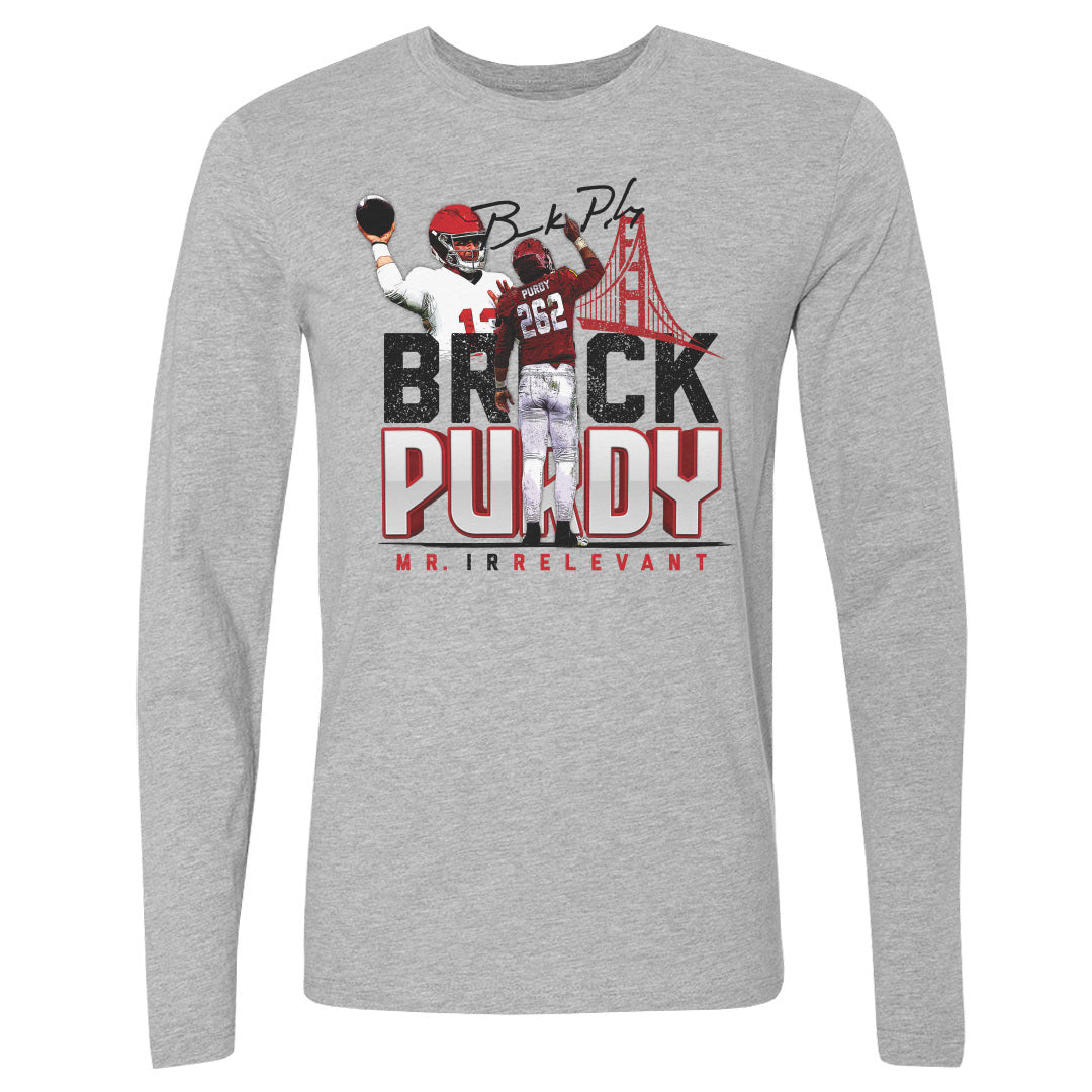 Brock Purdy Men's Long Sleeve T-Shirt | 500 LEVEL
