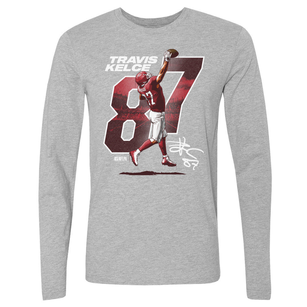 Travis Kelce Men's Long Sleeve T-Shirt | 500 LEVEL