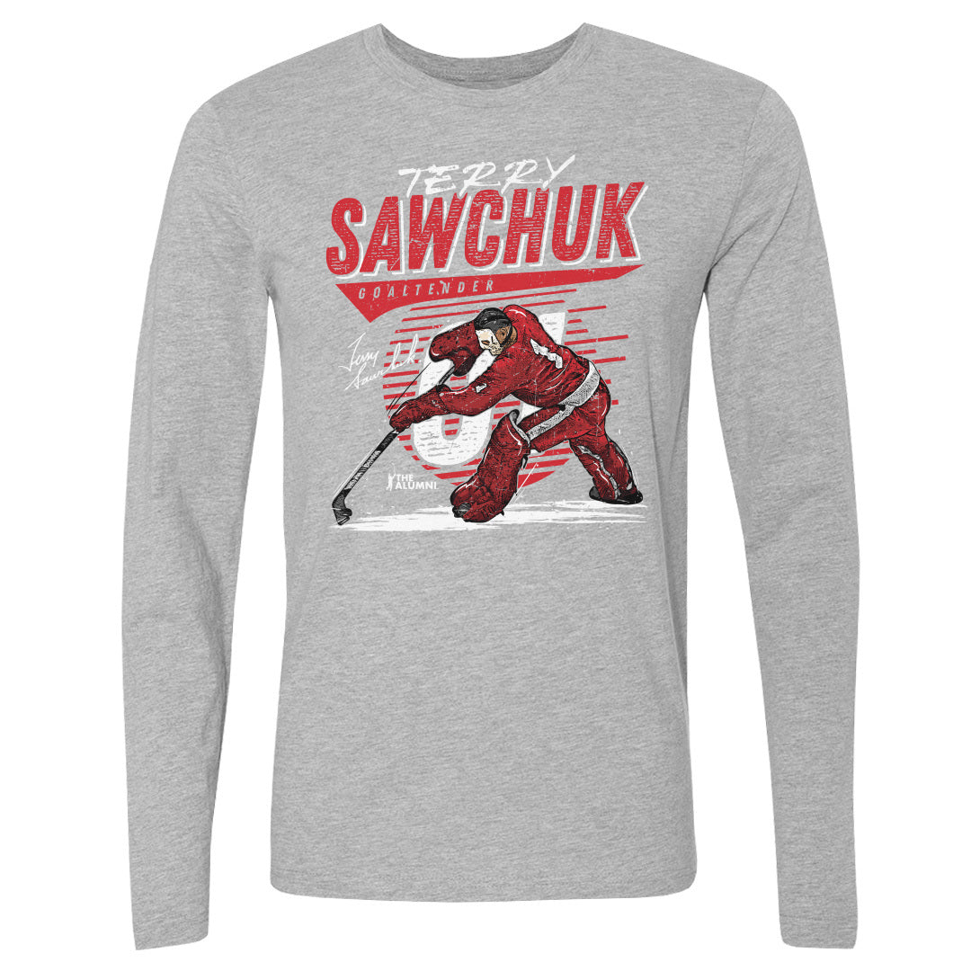Terry Sawchuk Men's Long Sleeve T-Shirt | 500 LEVEL