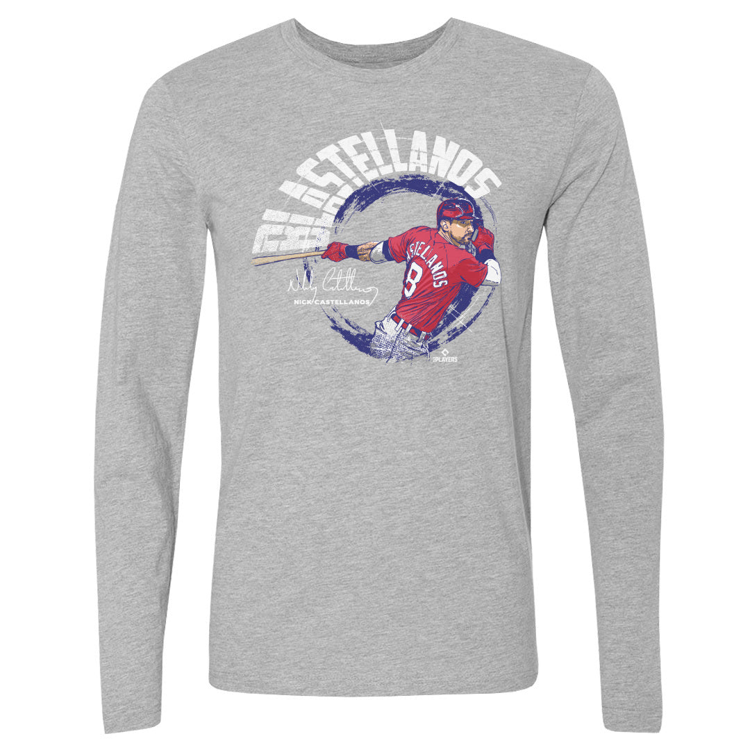 Nick Castellanos Men's Long Sleeve T-Shirt | 500 LEVEL