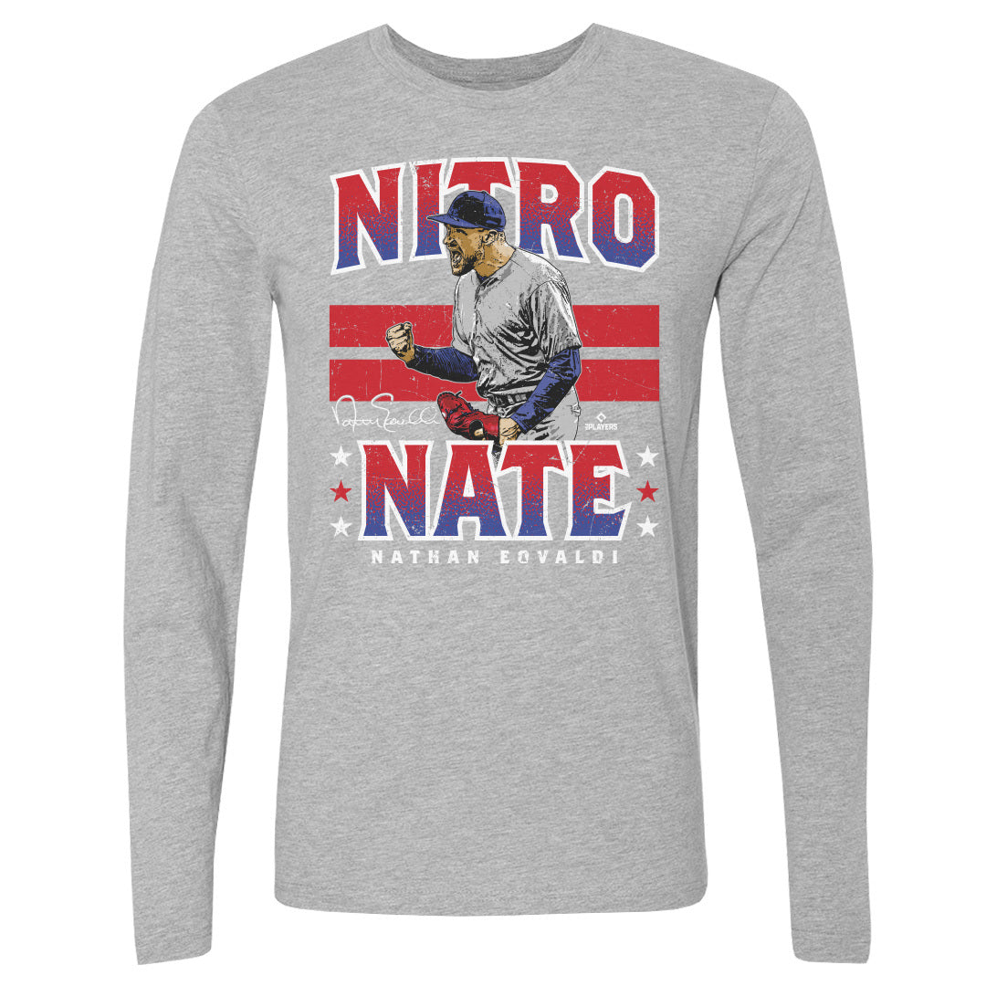 Nathan Eovaldi Men's Long Sleeve T-Shirt | 500 LEVEL