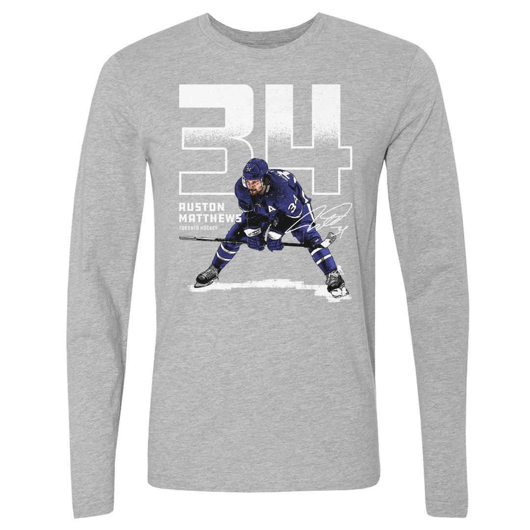 Auston Matthews Men's Long Sleeve T-Shirt | 500 LEVEL