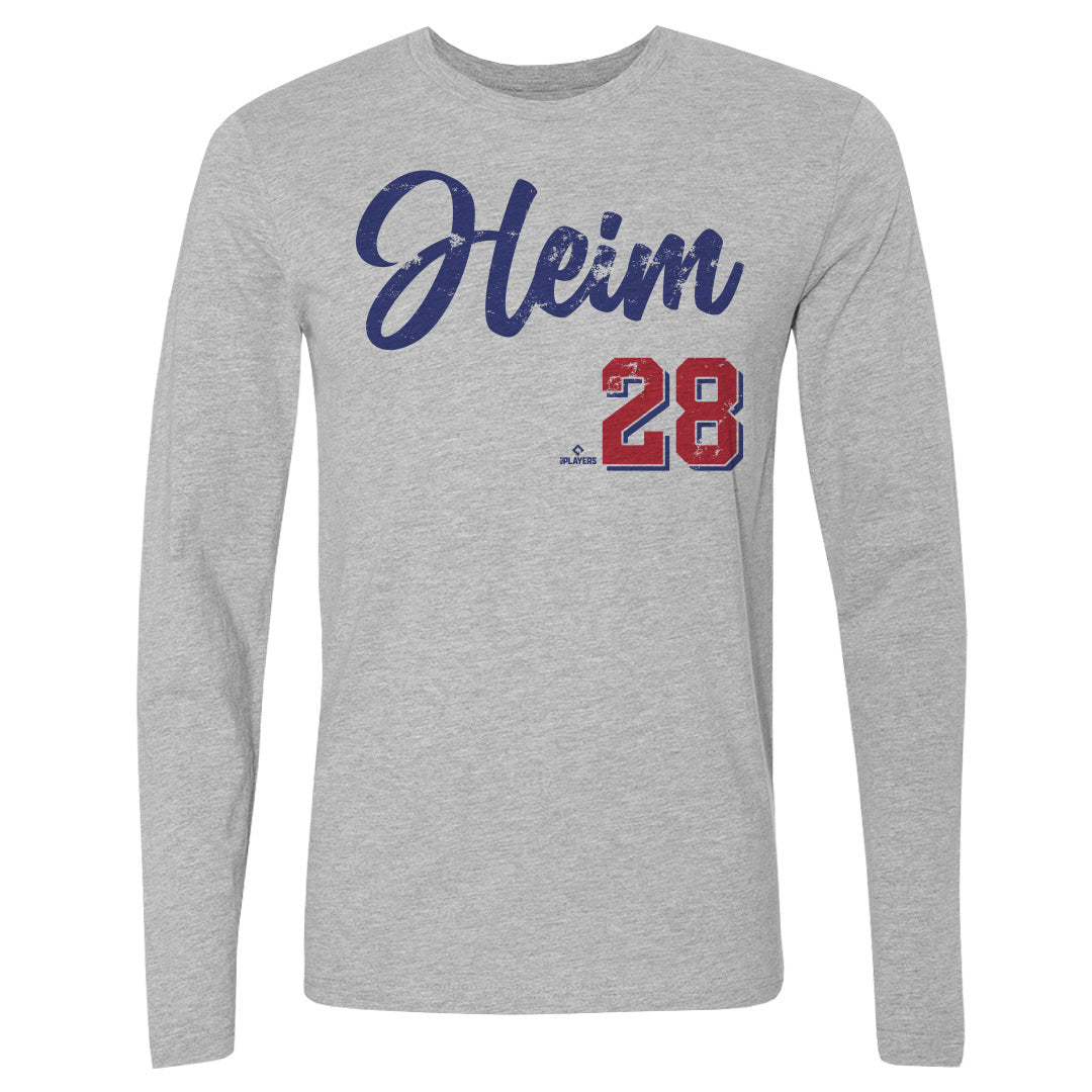 Jonah Heim Men's Long Sleeve T-Shirt | 500 LEVEL