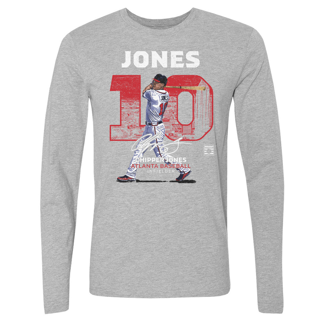 Chipper Jones Men's Long Sleeve T-Shirt | 500 LEVEL