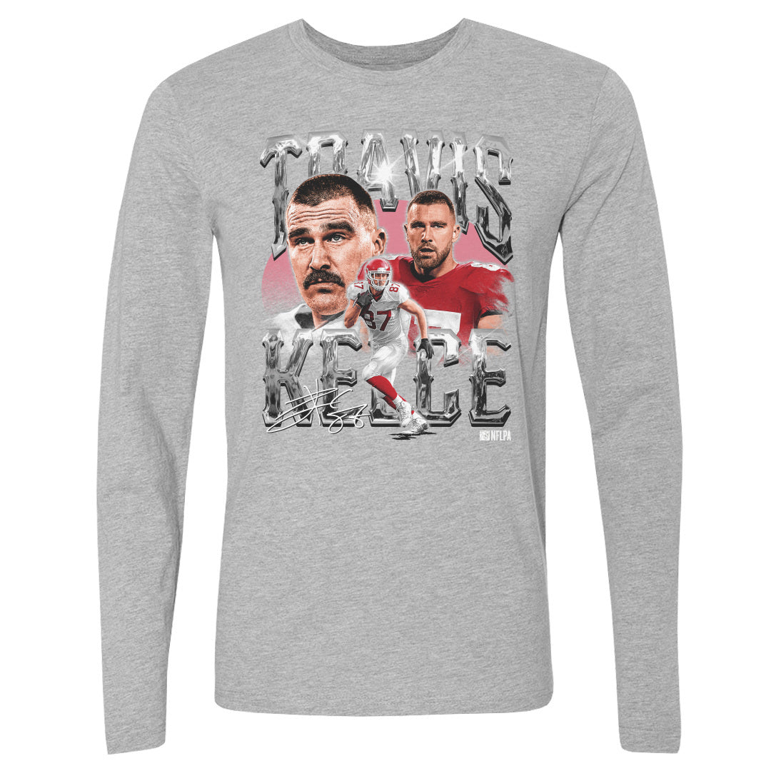 Travis Kelce Men's Long Sleeve T-Shirt | 500 LEVEL