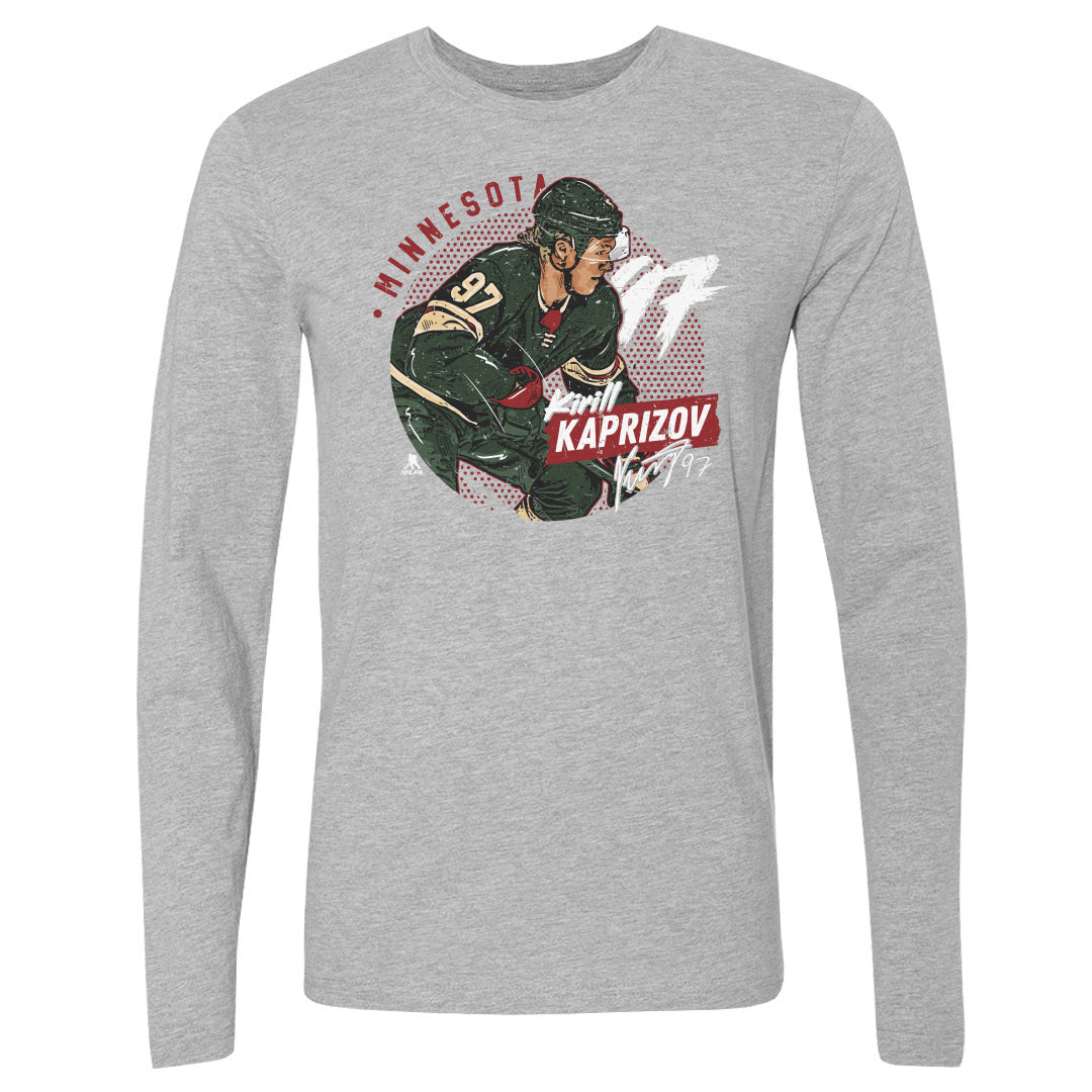 Kirill Kaprizov Men's Long Sleeve T-Shirt | 500 LEVEL