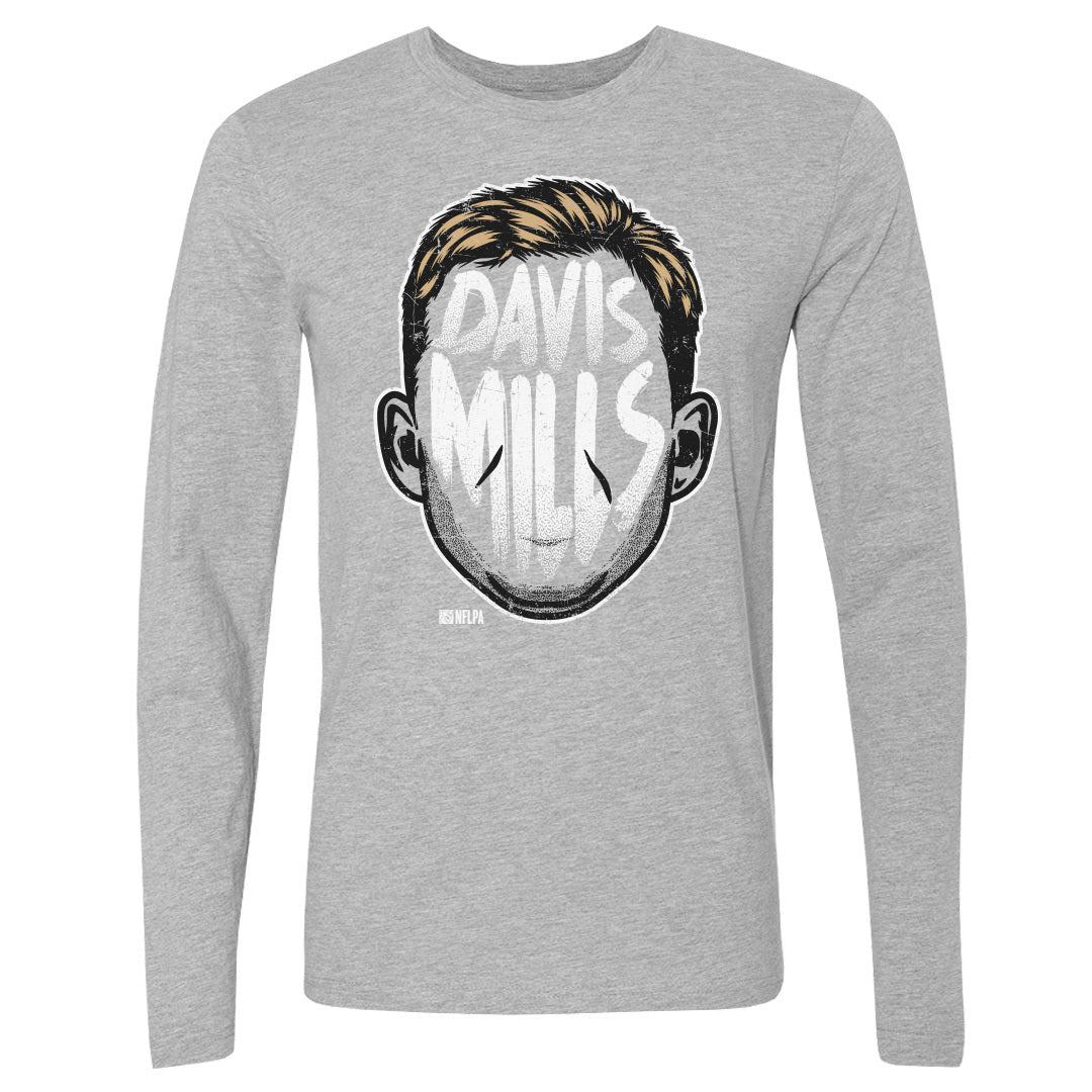Davis Mills Men's Long Sleeve T-Shirt | 500 LEVEL