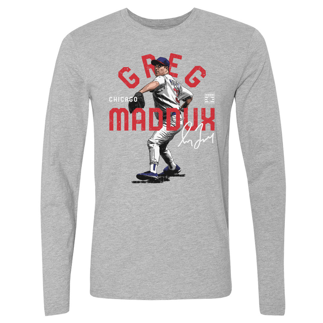 Greg Maddux Men's Long Sleeve T-Shirt | 500 LEVEL