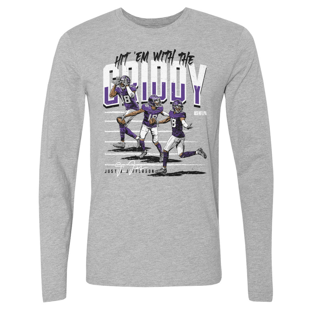 Justin Jefferson Men's Long Sleeve T-Shirt | 500 LEVEL