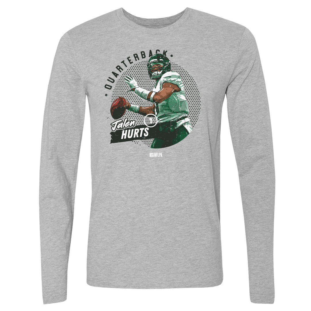 Jalen Hurts Men's Long Sleeve T-Shirt | 500 LEVEL