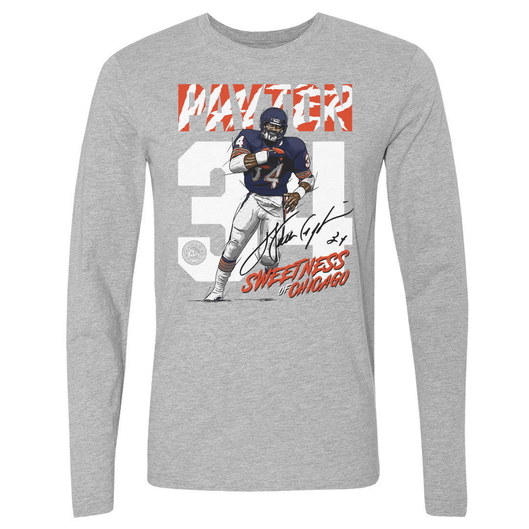 Walter Payton Men's Long Sleeve T-Shirt | 500 LEVEL