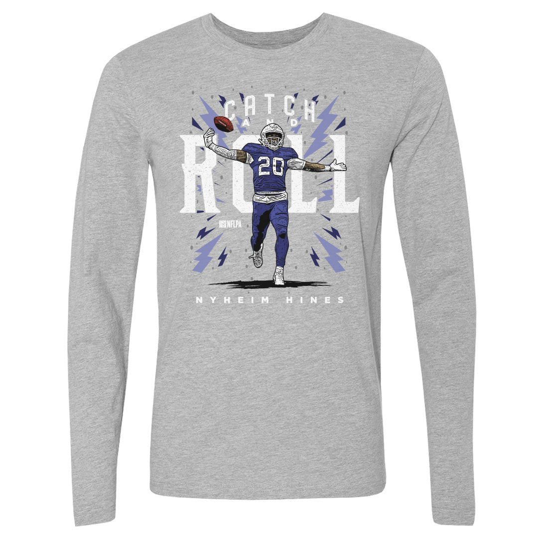 Nyheim Hines Men's Long Sleeve T-Shirt | 500 LEVEL