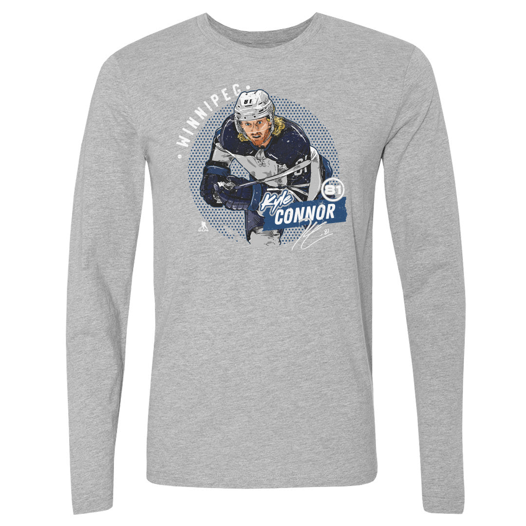 Kyle Connor Men's Long Sleeve T-Shirt | 500 LEVEL