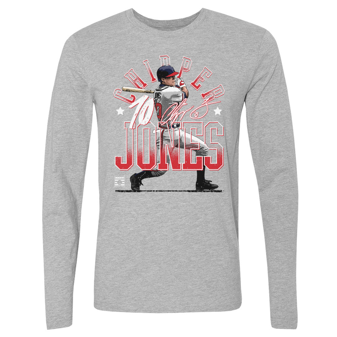 Chipper Jones Men's Long Sleeve T-Shirt | 500 LEVEL