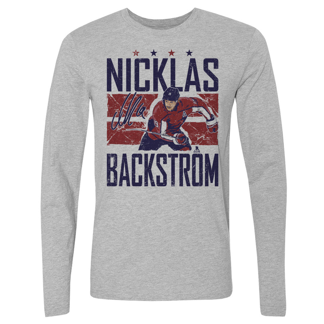 Nicklas Backstrom Men's Long Sleeve T-Shirt | 500 LEVEL
