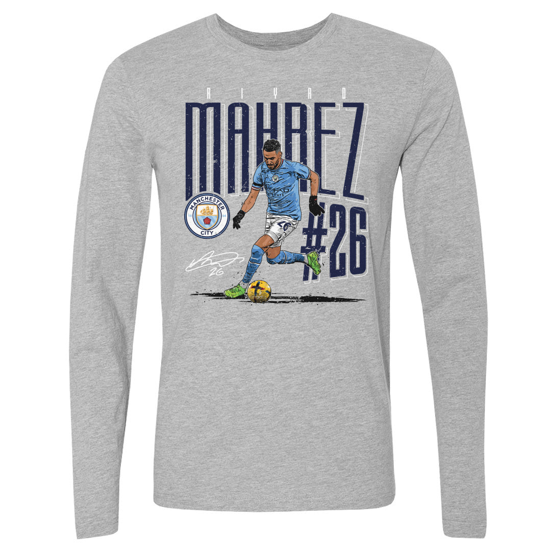 Riyad Mahrez Men's Long Sleeve T-Shirt | 500 LEVEL