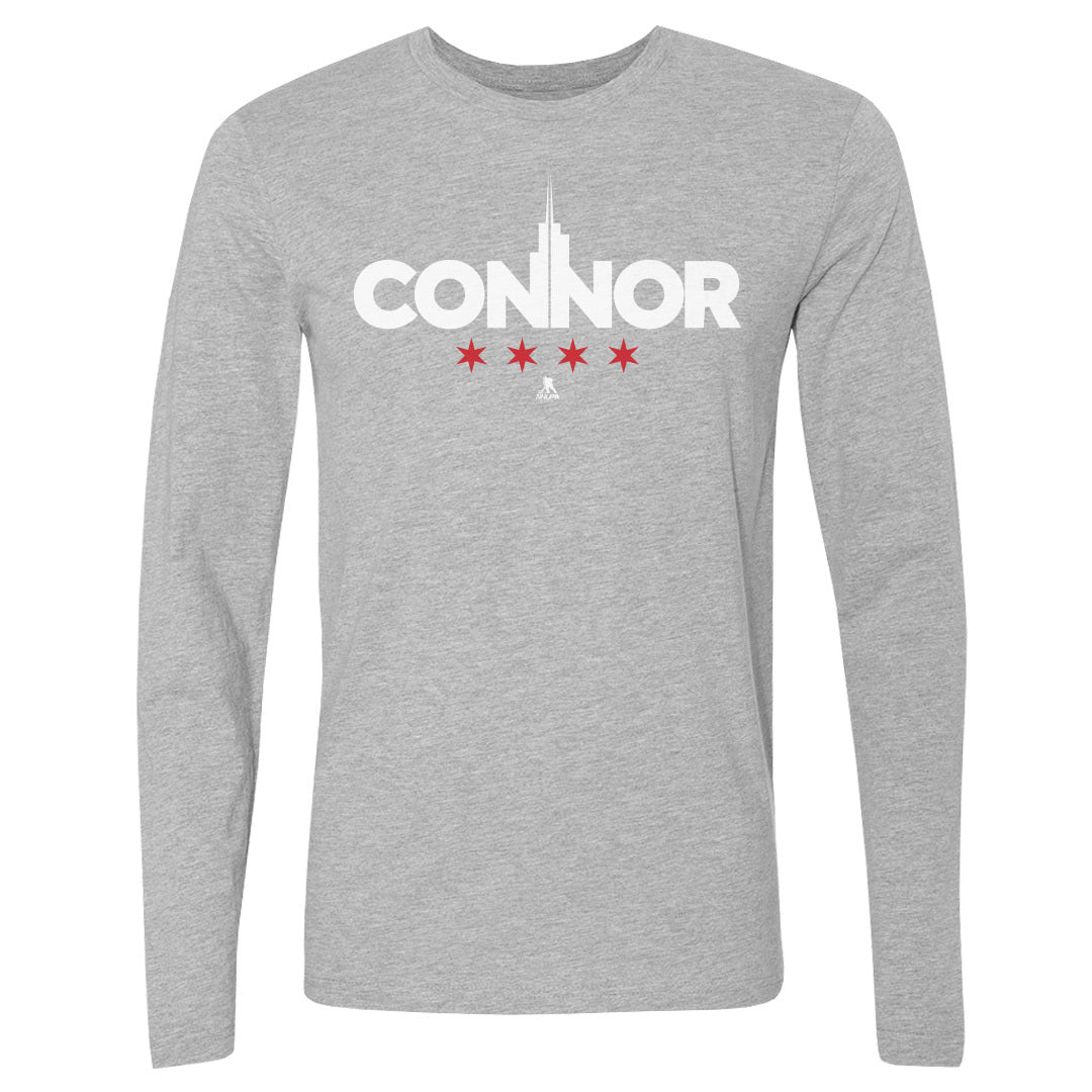Connor Bedard Men's Long Sleeve T-Shirt | 500 LEVEL